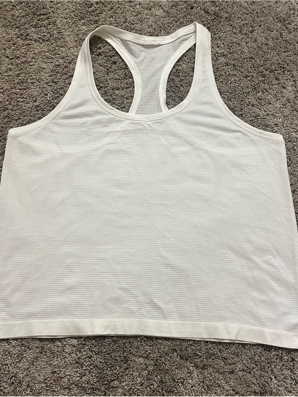 lululemon athletica White Racerback Workout Tank